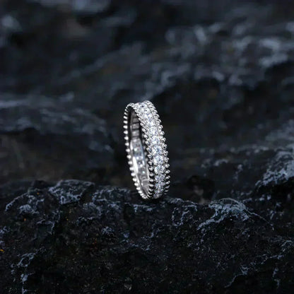 [Royal Jewelry]PERLEE DIAMOND SILVER RING