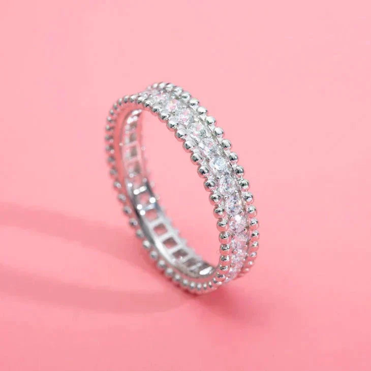 [Royal Jewelry]PERLEE DIAMOND SILVER RING