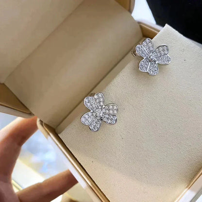 [Royal Jewelry]CLOVER COMOS DIAMOND EARRINGS SILVER