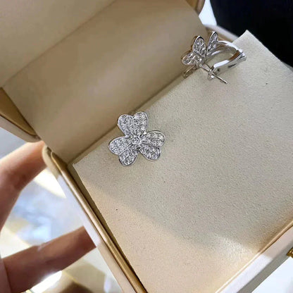 [Royal Jewelry]CLOVER COMOS DIAMOND EARRINGS SILVER