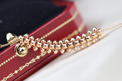 [Royal Jewelry]CLASH PINK GOLD NECKLACE