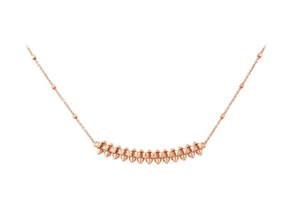 [Royal Jewelry]CLASH PINK GOLD NECKLACE