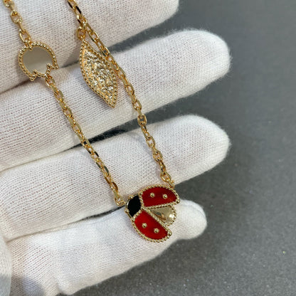 [Royal Jewelry]LUCKY SPRING 15 MOTIFS GOLD NECKLACE