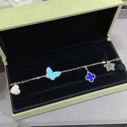 [Royal Jewelry]LUCKY SPRING SILVER BRACELET 4 MOTIF