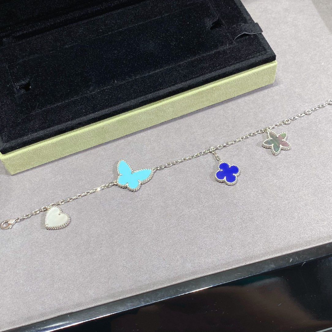[Royal Jewelry]LUCKY SPRING SILVER BRACELET 4 MOTIF