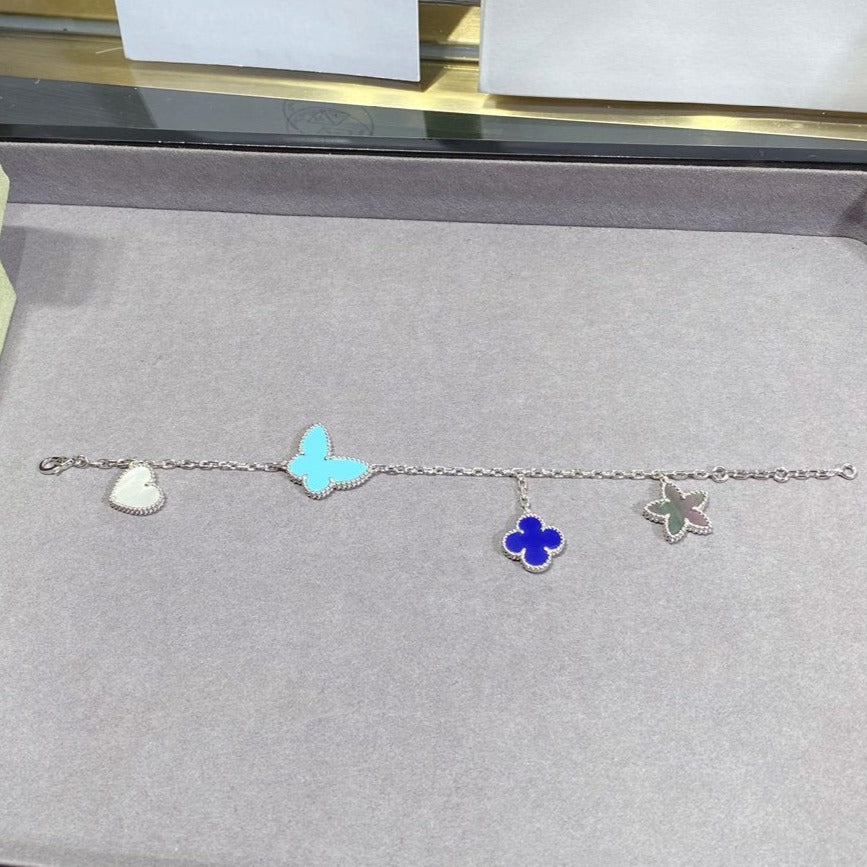 [Royal Jewelry]LUCKY SPRING SILVER BRACELET 4 MOTIF