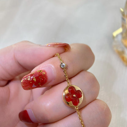 [Royal Jewelry]SUN PEDANT CARNELIAN BRACELET