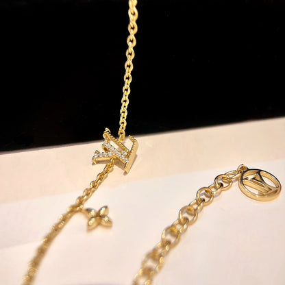 [Royal Jewelry]LOGO STAR MOTIF GOLD BRACELET