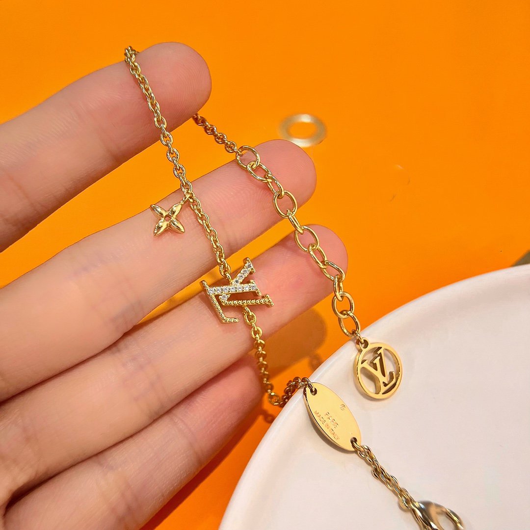 [Royal Jewelry]LOGO STAR MOTIF GOLD BRACELET