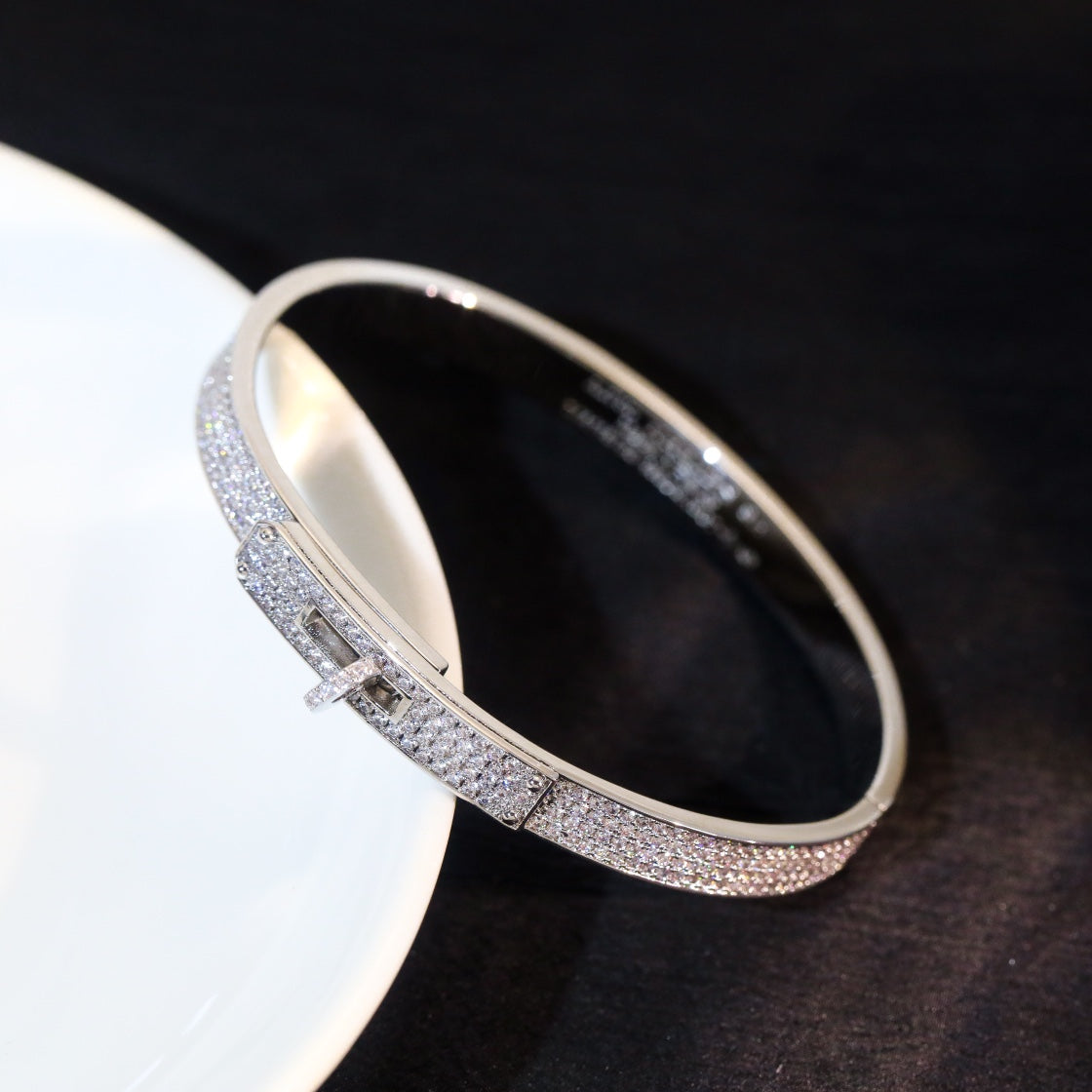 [Royal Jewelry]KELLY BRACELET DIAMOND PAVED