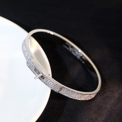 [Royal Jewelry]KELLY BRACELET DIAMOND PAVED