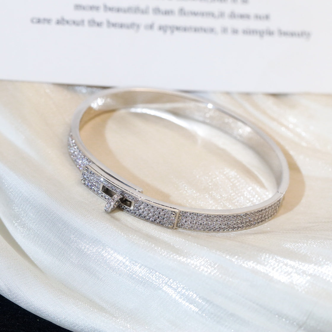 [Royal Jewelry]KELLY BRACELET DIAMOND PAVED