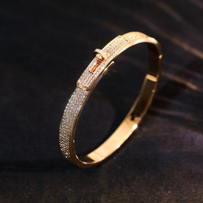 [Royal Jewelry]KELLY BRACELET DIAMOND PAVED