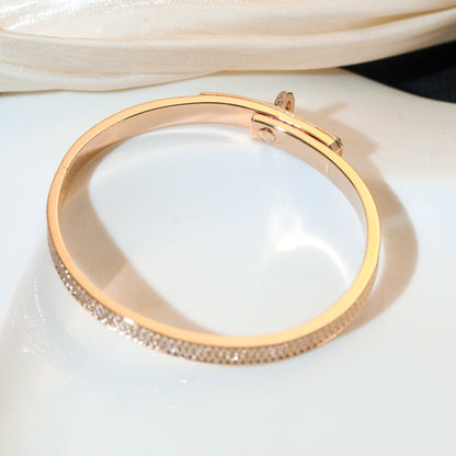 [Royal Jewelry]KELLY BRACELET DIAMOND PAVED