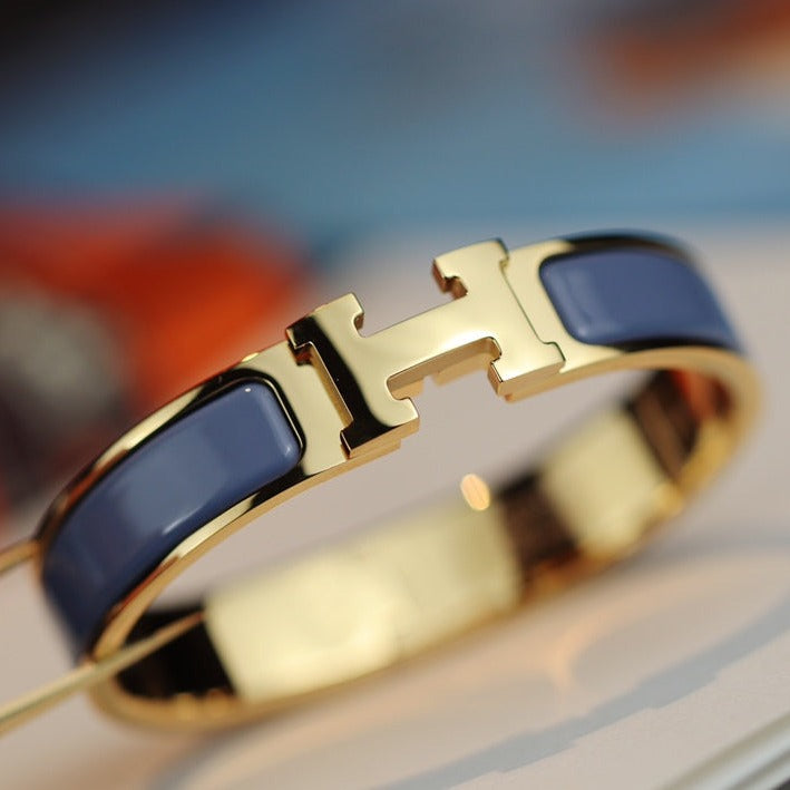 [Royal Jewelry]H BRACELET 12MM BLUE GRAY