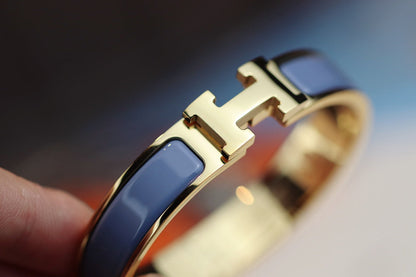 [Royal Jewelry]H BRACELET 12MM BLUE GRAY