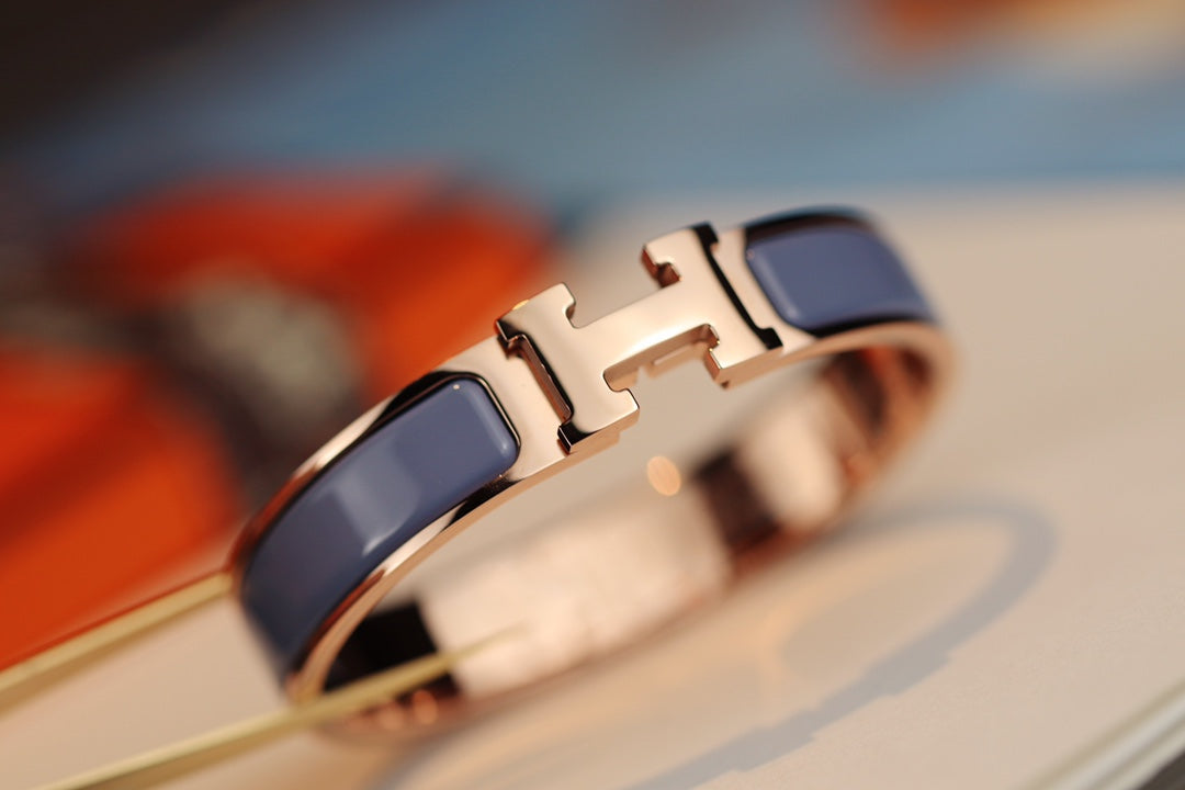 [Royal Jewelry]H BRACELET 12MM BLUE GRAY