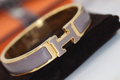 [Royal Jewelry]H BRACELET 12MM BROWN