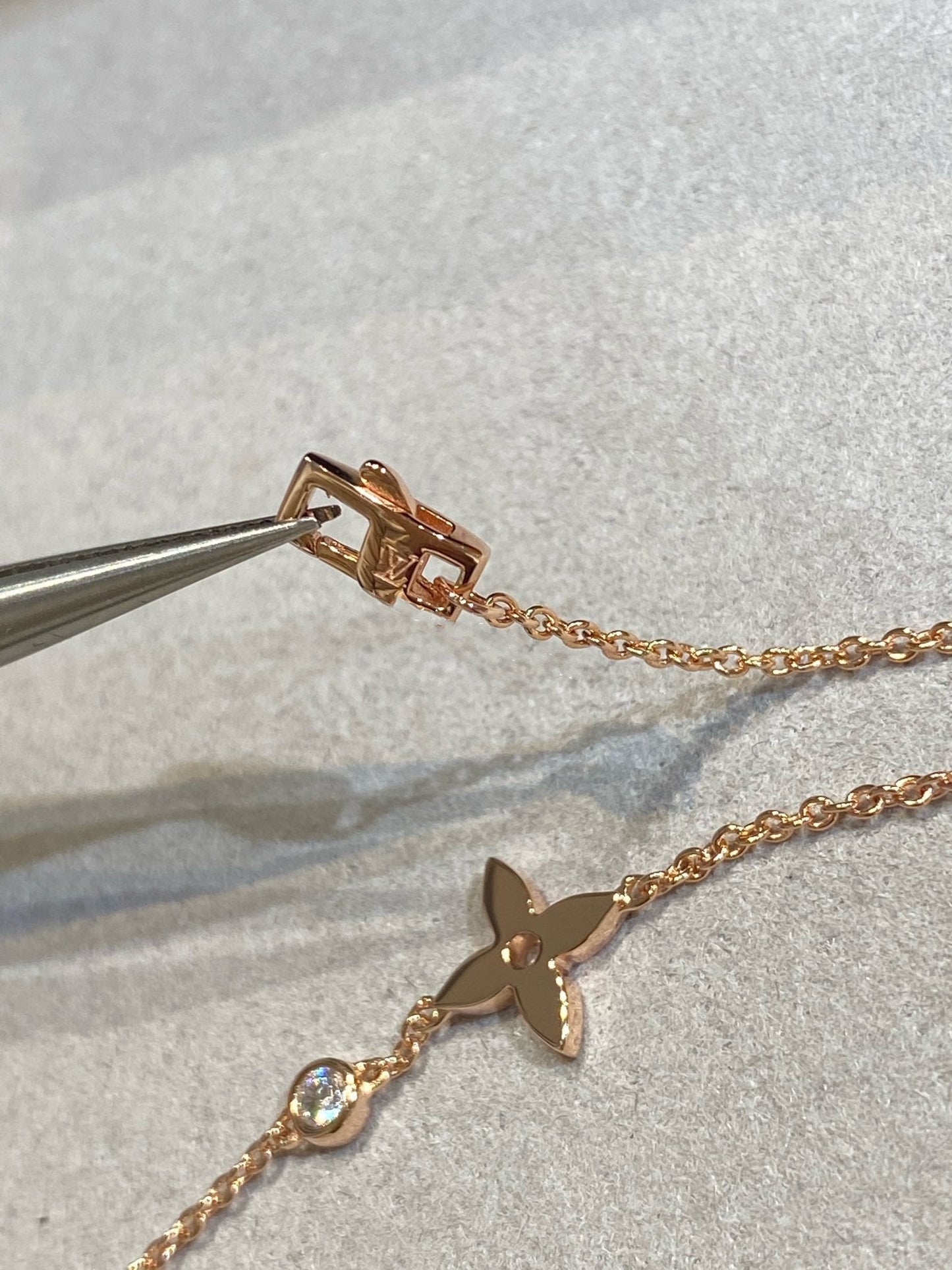 [Royal Jewelry]STAR DIAMOND PINK GOLD BRACELET