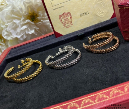 [Royal Jewelry]CLASH LARGE HOOP EARRINGS