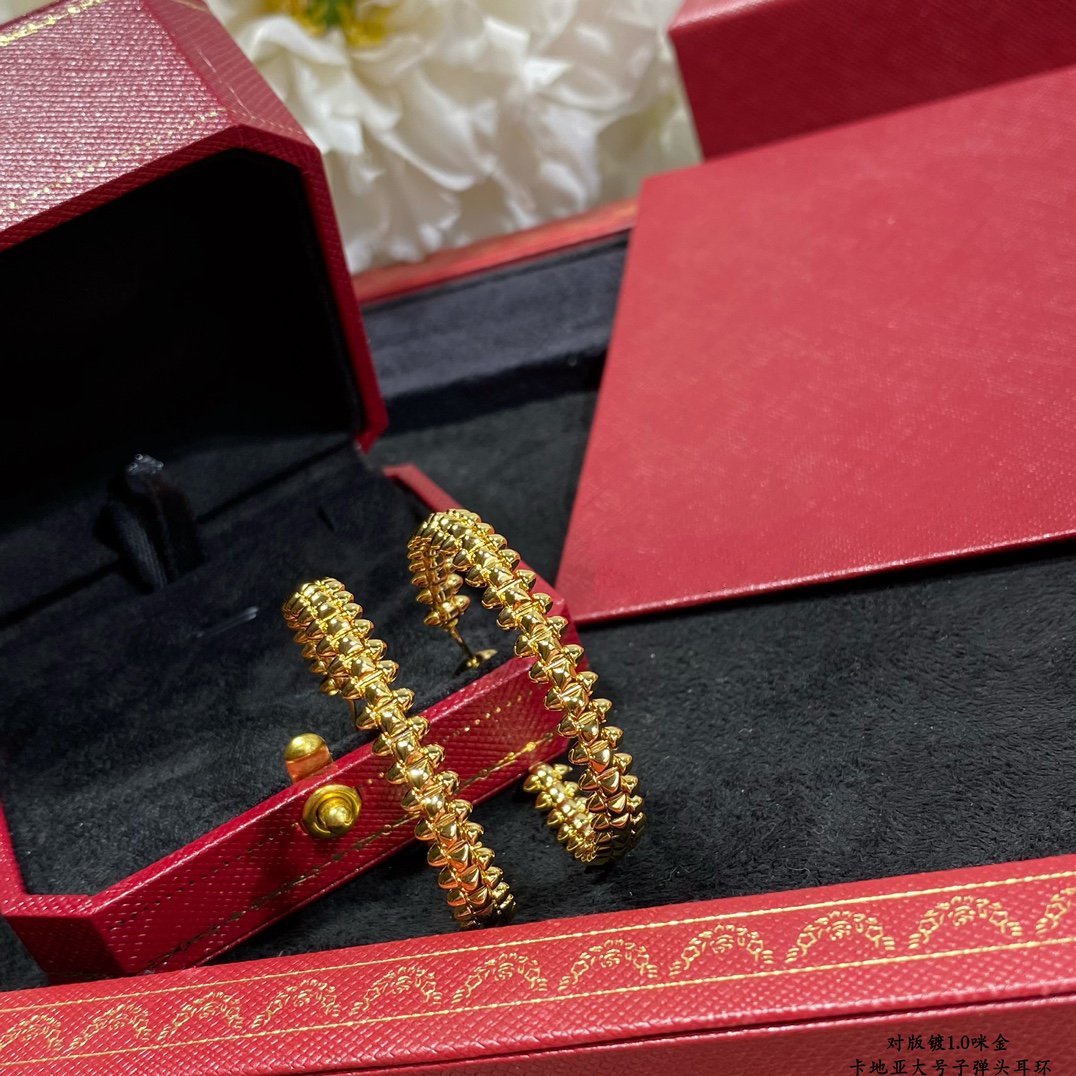 [Royal Jewelry]CLASH LARGE HOOP EARRINGS