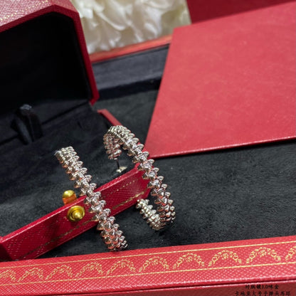 [Royal Jewelry]CLASH LARGE HOOP EARRINGS