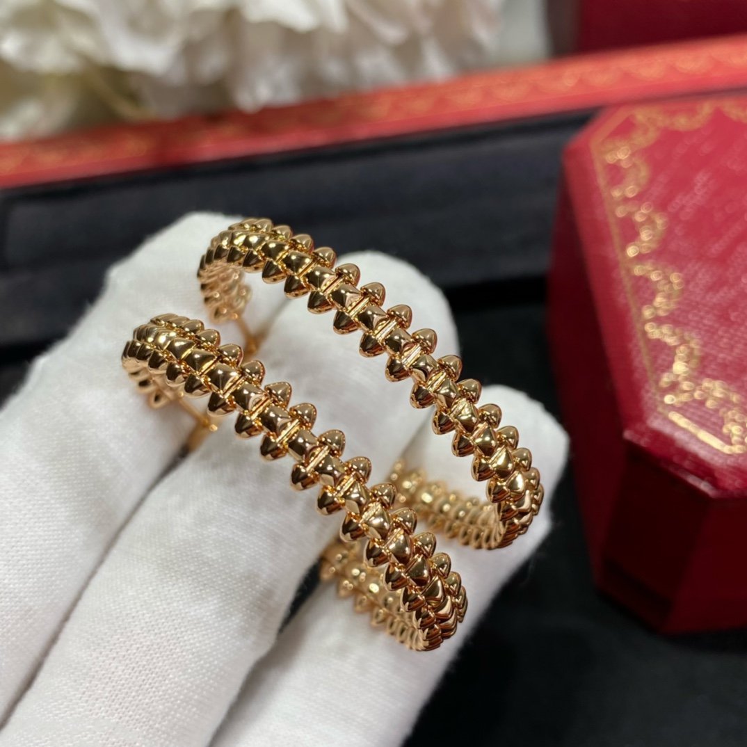 [Royal Jewelry]CLASH LARGE HOOP EARRINGS