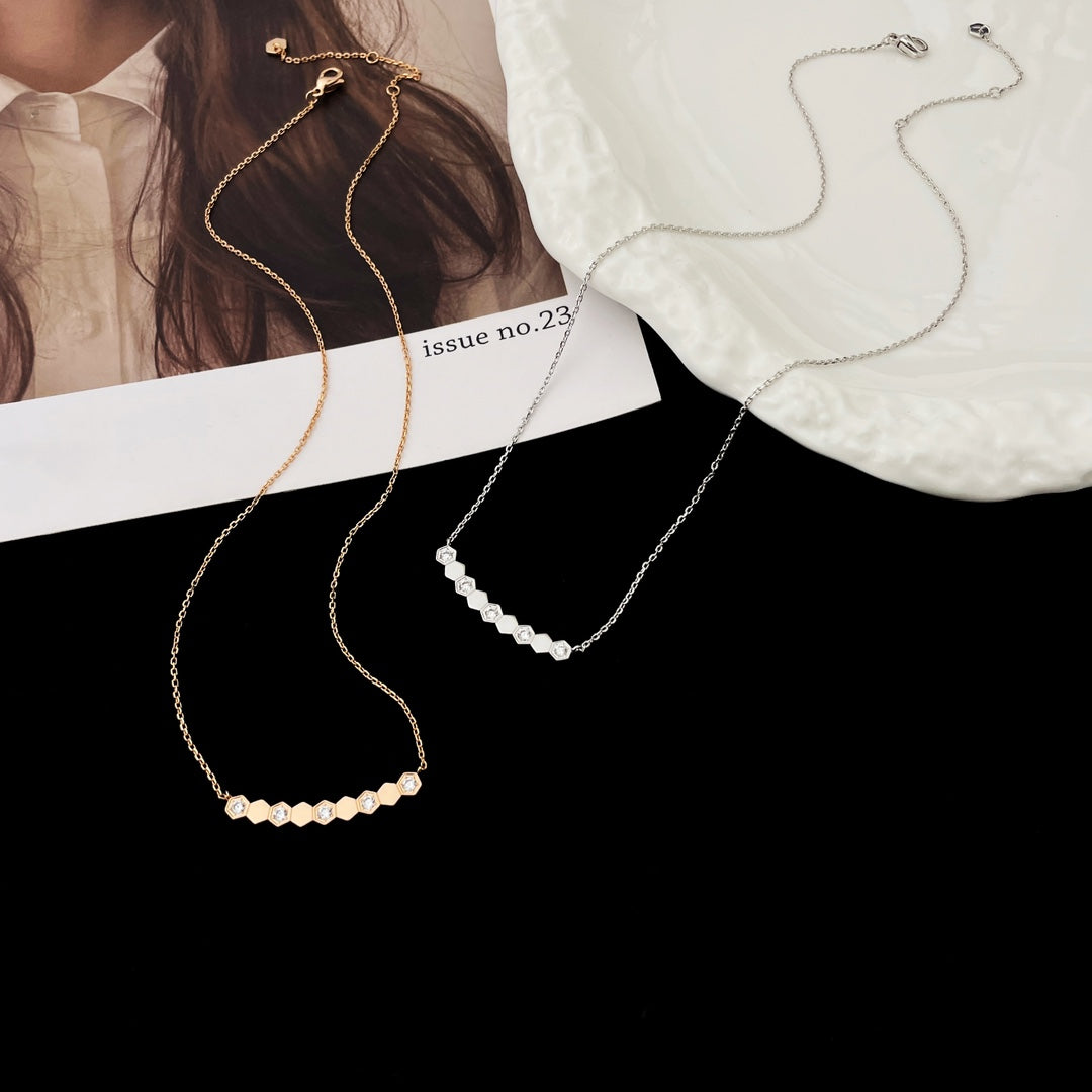 [Royal Jewelry]BEE MY LOVE DIAMOND NECKLACE