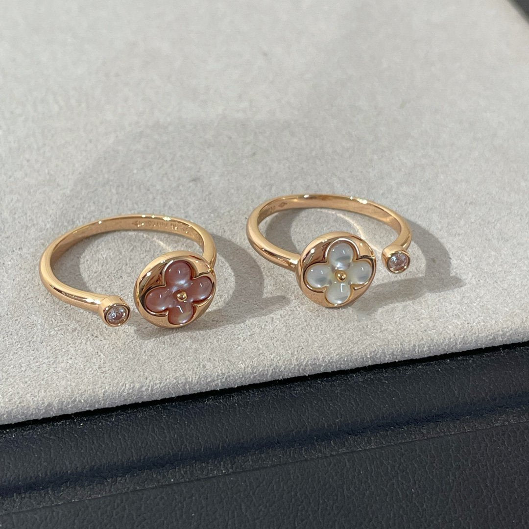 [Royal Jewelry]SUN 1 DIAMOND PINK MOP RING