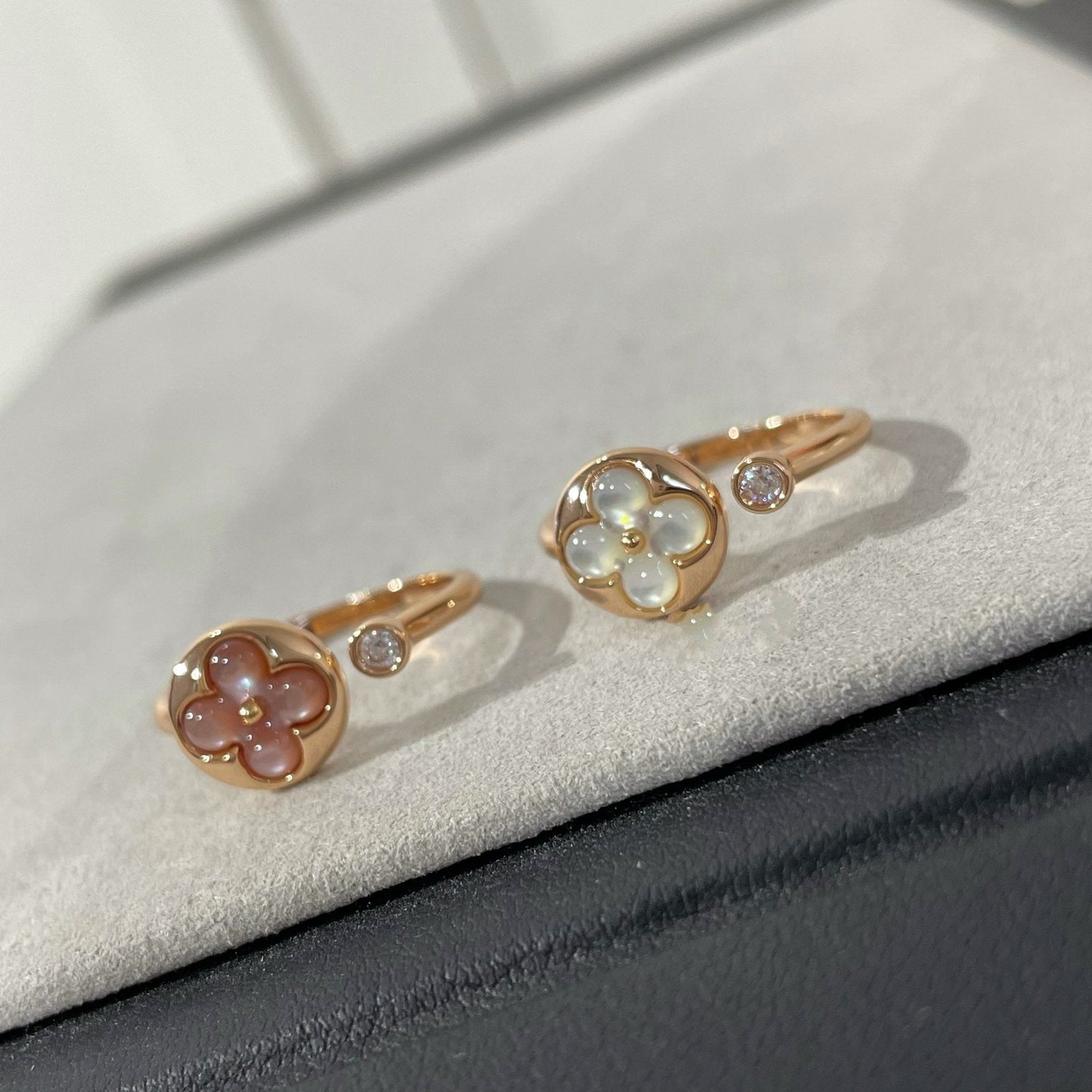 [Royal Jewelry]SUN 1 DIAMOND PINK MOP RING