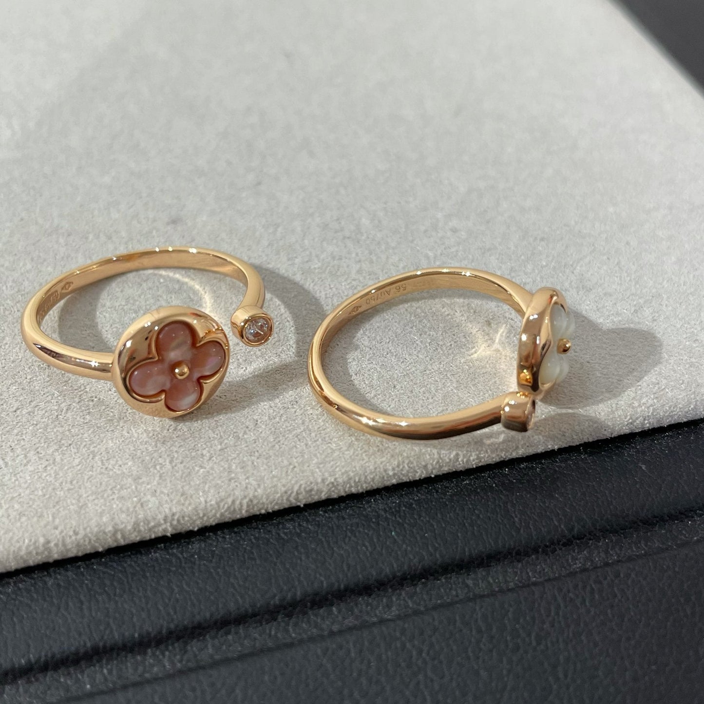 [Royal Jewelry]SUN 1 DIAMOND PINK MOP RING