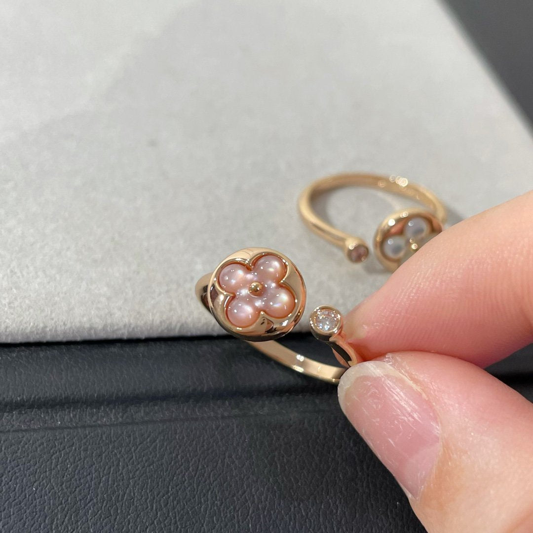 [Royal Jewelry]SUN 1 DIAMOND PINK MOP RING