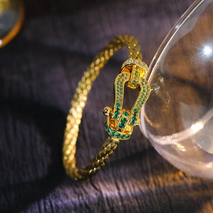 [Royal Jewelry]FORCE 10 GOLD GREEN DIAMOND PAVED