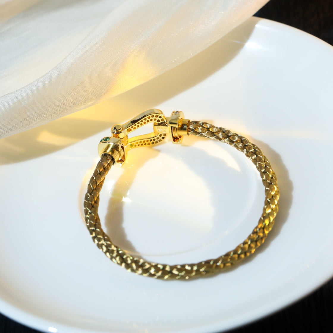 [Royal Jewelry]FORCE 10 GOLD GREEN DIAMOND PAVED
