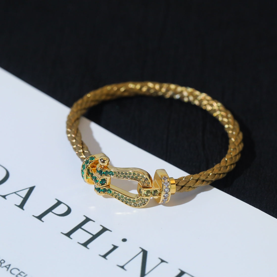 [Royal Jewelry]FORCE 10 GOLD GREEN DIAMOND PAVED