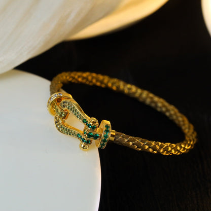 [Royal Jewelry]FORCE 10 GOLD GREEN DIAMOND PAVED