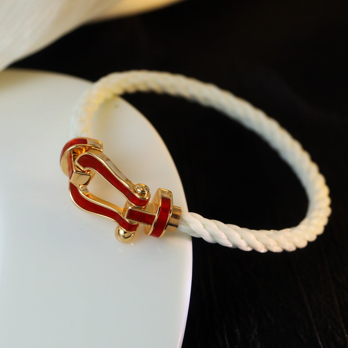 [Royal Jewelry]FORCE 10 WHITE TEXTILE DIAMOND PAVED