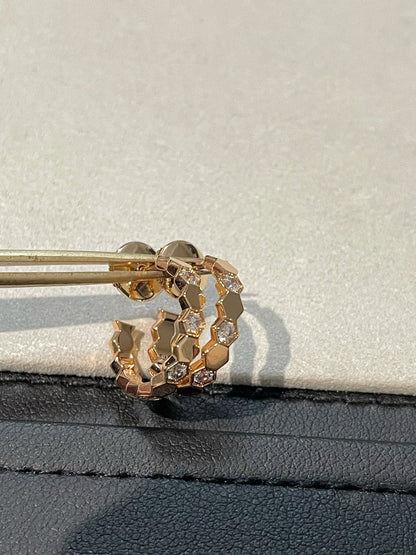 [Royal Jewelry]Hollow Design Four-Leaf Clover Flower Shape Ring