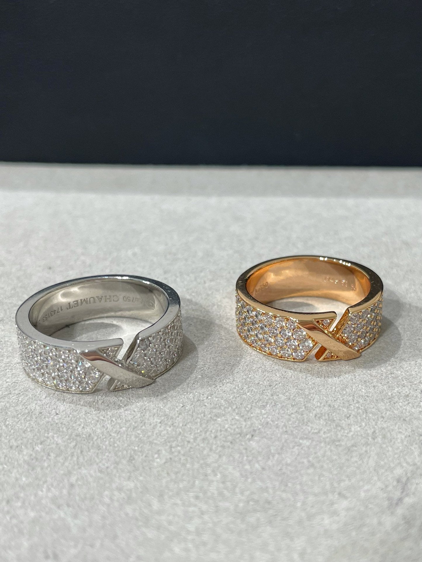 [Royal Jewelry]LIENS EVIDENCE  DIAMOND PAVED RING