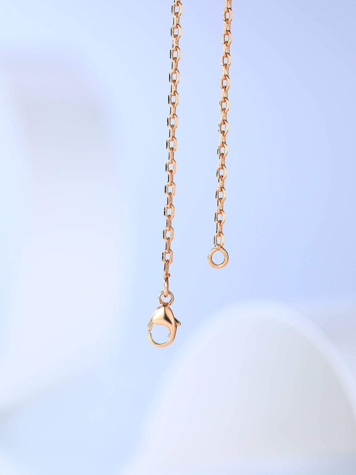 [Royal Jewelry]H CAGE PINK GOLD NECKLACE