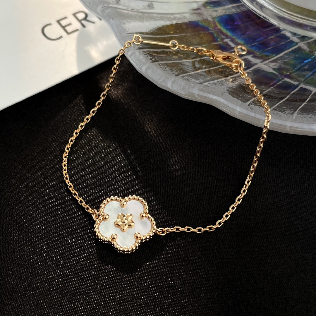 [Royal Jewelry]LUCKY SPRING ROSE GOLD MOP BRACELET