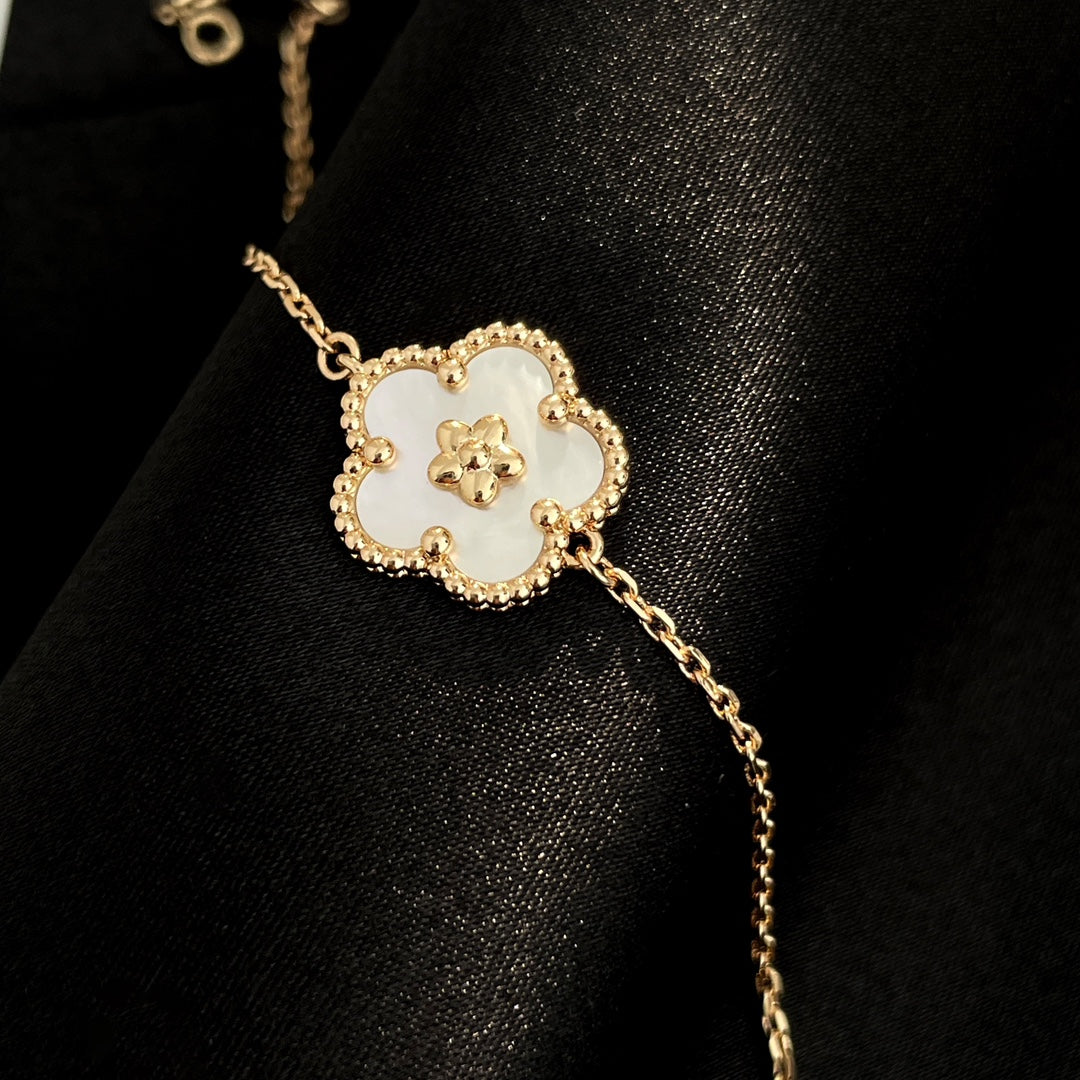 [Royal Jewelry]LUCKY SPRING ROSE GOLD MOP BRACELET