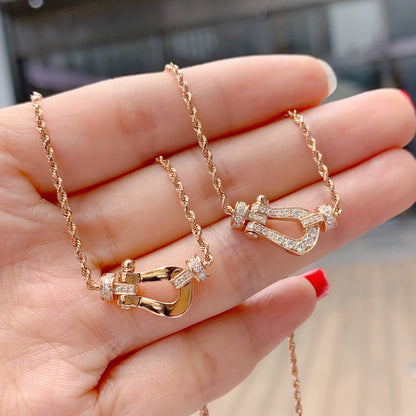 [Royal Jewelry]FORCE 10 PINK GOLD DIAMOND NECKLACE