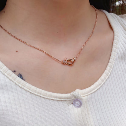 [Royal Jewelry]FORCE 10 PINK GOLD DIAMOND NECKLACE