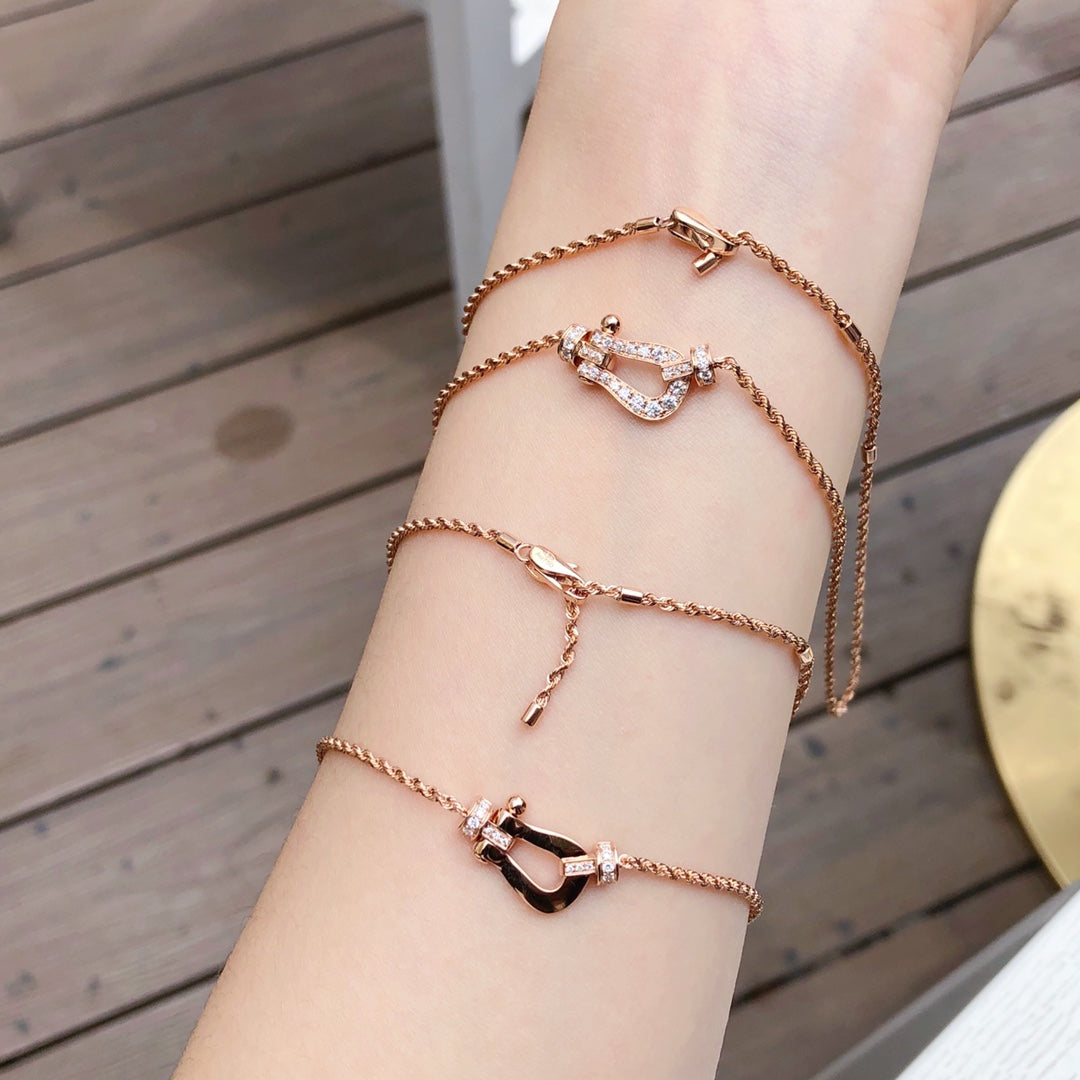 [Royal Jewelry]FORCE 10 PINK GOLD DIAMOND NECKLACE