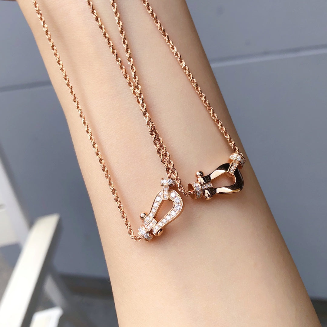 [Royal Jewelry]FORCE 10 PINK GOLD DIAMOND NECKLACE