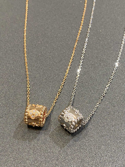 [Royal Jewelry]PERLEE PEDANT SIVLER DIAMOND NECKLACE