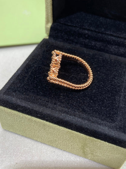 [Royal Jewelry]CLOVER RIVERSIBLE ROSE GOLD RING