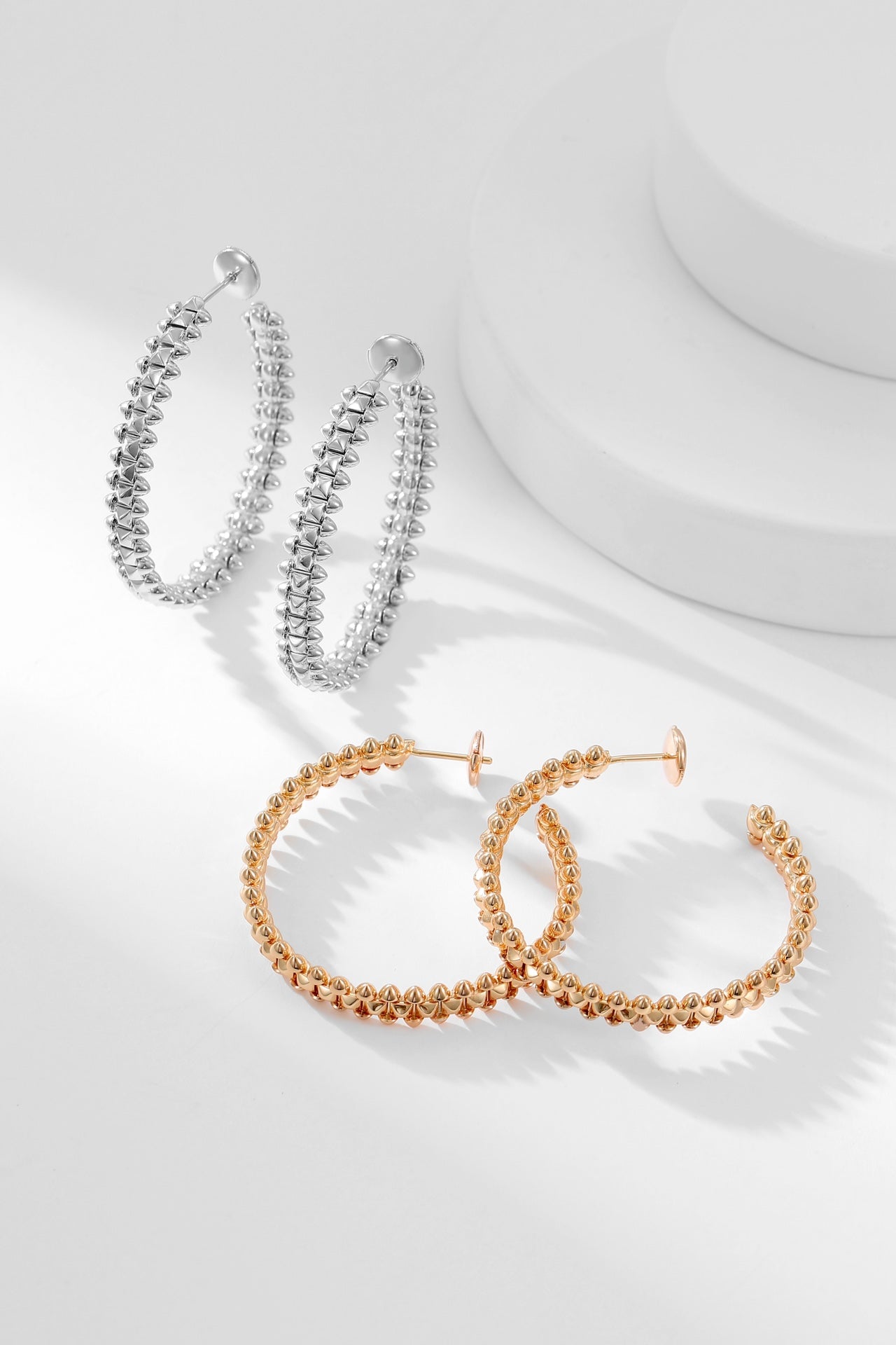 [Royal Jewelry]CLASH HOOP EARRINGS