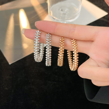 [Royal Jewelry]CLASH HOOP EARRINGS